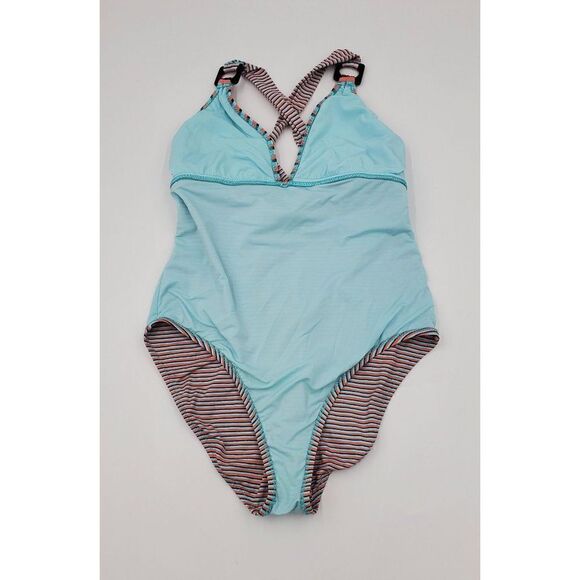 Nanette Lepore Swimsuit One Piece Womens Striped Size Large - Picture 8 of 12